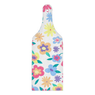 Planche À Découper Fleurs de printemps colorées mignonnes motif