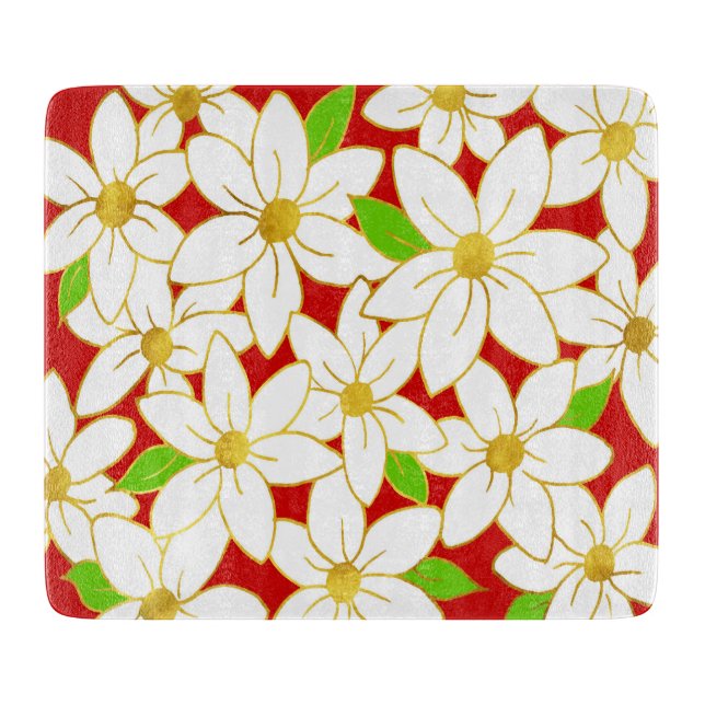 Planche À Découper Fleurs de vacances (Devant)