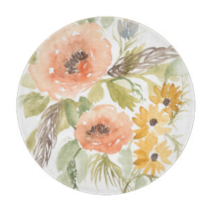 Planche À Découper Fleurs D'Été Fin I