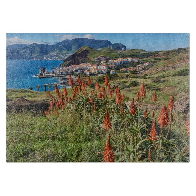 Planche À Découper Fleurs | Madeira Island Portugal (Devant)