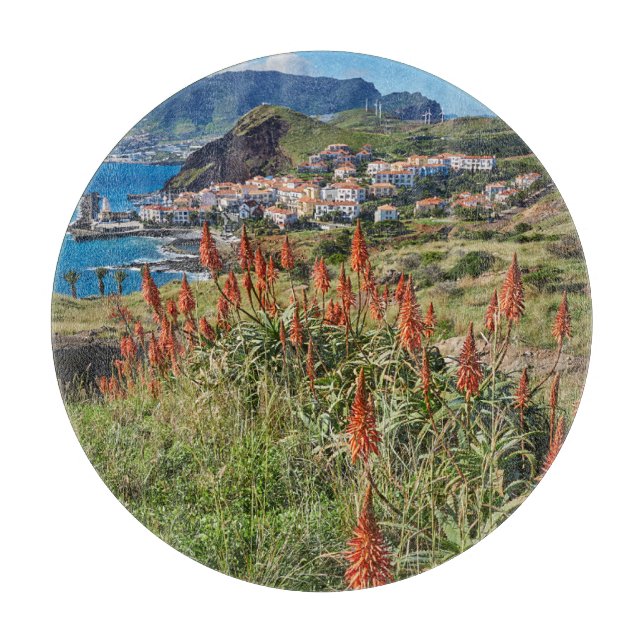 Planche À Découper Fleurs | Madeira Island Portugal (Devant)