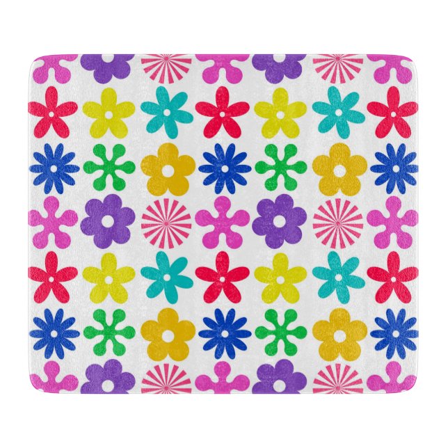 Planche À Découper FLEURS RÉTRO super (Devant)