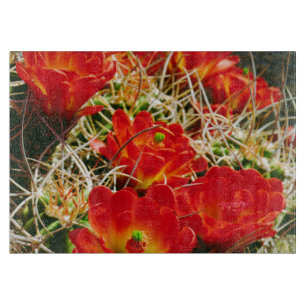 Planche À Découper Fleurs sauvages de cactus Coupe Claret