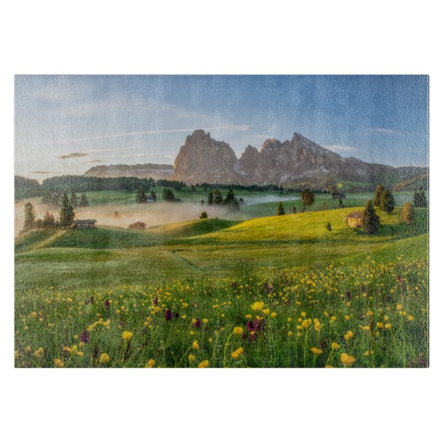 Planche À Découper Fleurs | Spring Alpe di Siusi Langkofel (Devant)