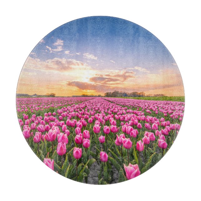 Planche À Découper Fleurs | Tulips Holland Sud, Pays-Bas (Devant)