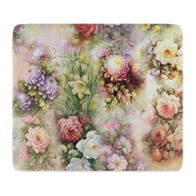 Planche À Découper Fleurs vintages (Devant)