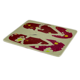 Planche À Découper Flip Flops d'été (rouge)