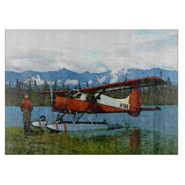 Planche À Découper Floatplane De Havilland Beaver (Devant)