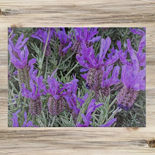 Planche À Découper Floral de lavande espagnole (In Situ)