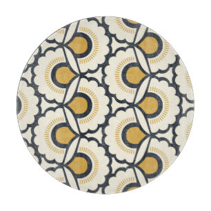 Planche À Découper Flore rétro : éléments Vintages sans couture