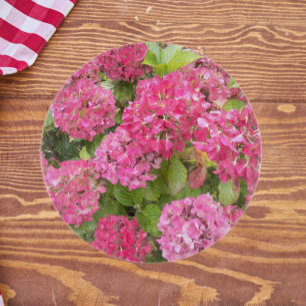 Planche À Découper Flore rose d'Hydrangée