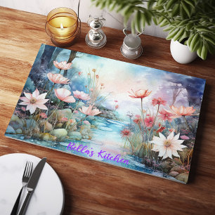 Planche À Découper Flores tranquilles : Verre Fleur sauvage personnal