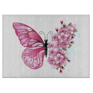 Planche À Découper Flower Butterfly