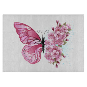 Planche À Découper Flower Butterfly