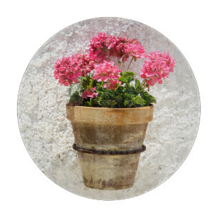 Planche À Découper Flowers Geranium In Flower in Pot