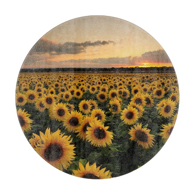 Planche À Découper Flowers | Sunflower Field (Devant)
