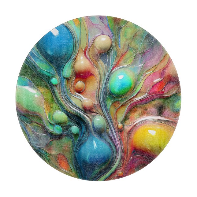 Planche À Découper Fluide, Glosseuse, Bulles (Devant)