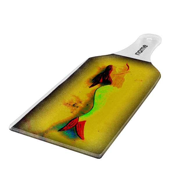 planche à découper folk art mermaid (Coin)