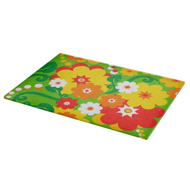 Planche À Découper Fond d'écran Funky Flower Power (Coin)