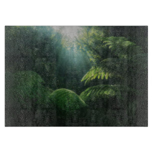 Planche À Découper Forêt   Fermes dans la forêt tropicale