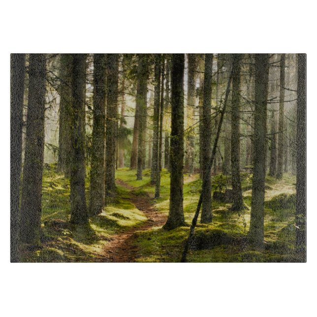 Planche À Découper Forêt | Forêt boréale Suède (Devant)