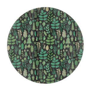 Planche À Découper Forêt vintage Floral Design sans joint