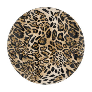 Planche À Découper Fourrure de léopard d'Afrique : Texture d'animal s