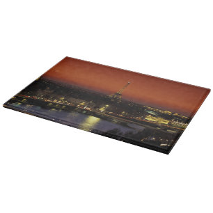 Planche À Découper France, Paris Vue au coucher du soleil de la Tour