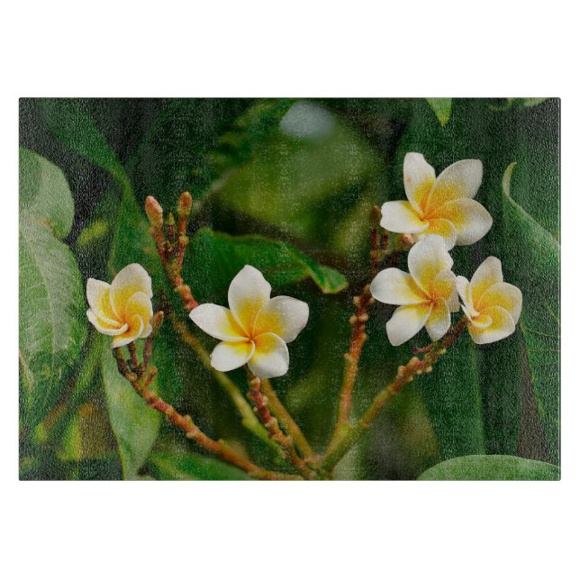 Planche À Découper Frangipani jaune (Devant)