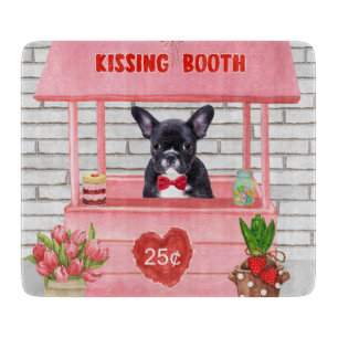 Planche À Découper French Bulldog Valentine's Day Kissing Booth
