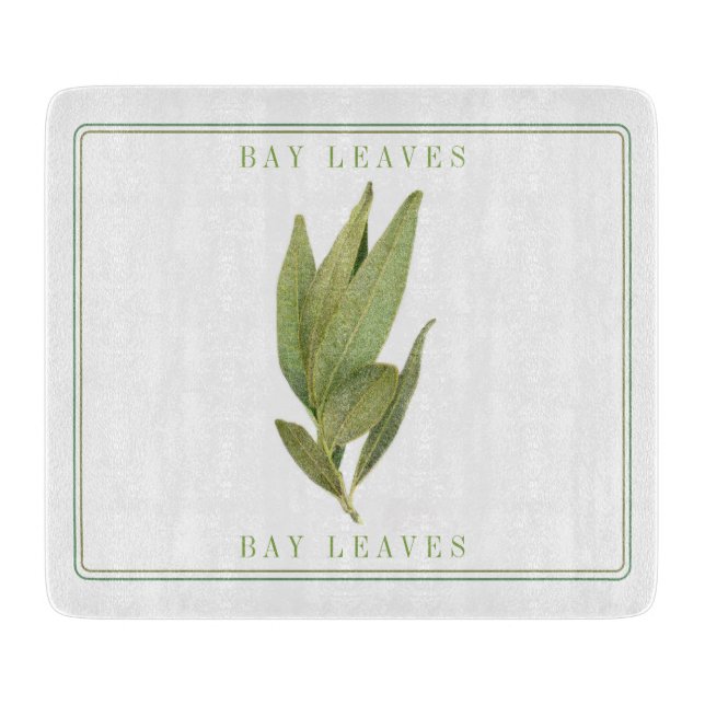 Planche À Découper FRESH BAY FEUILLES 6x7 Glass Cutboard (Devant)