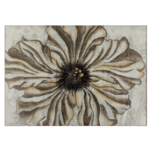Planche À Découper Fresque de Flowerhead sur l'arrière - plan