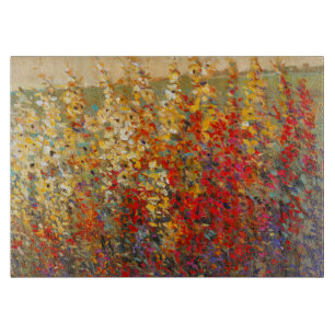 Planche À Découper Fresque du jardin lumineux des Fleurs sauvages du 