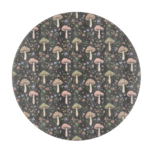 Planche À Découper Fromage rond en forme de cercle en charbon de bois