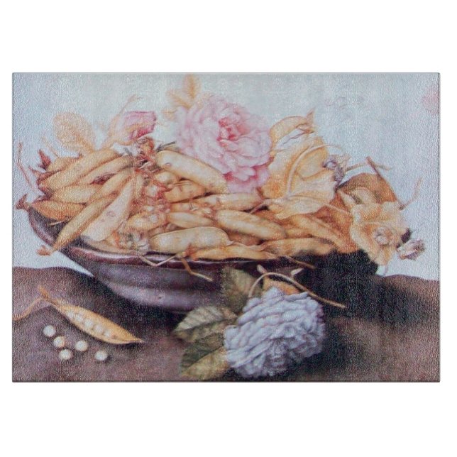 PLANCHE À DÉCOUPER FRUITS DE SAISON 6 - HARICOTS ET ROSE (Devant)