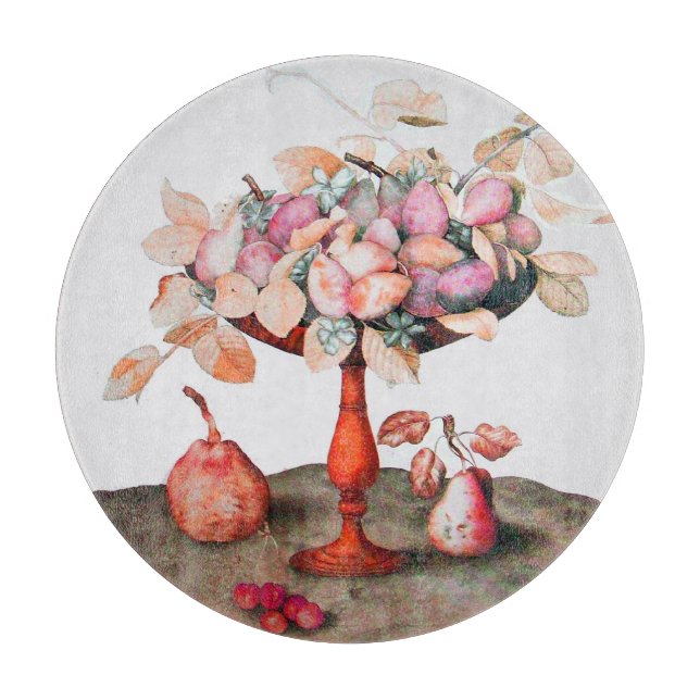 PLANCHE À DÉCOUPER FRUITS DE SAISON / JASMINES ET PRUNES (Devant)