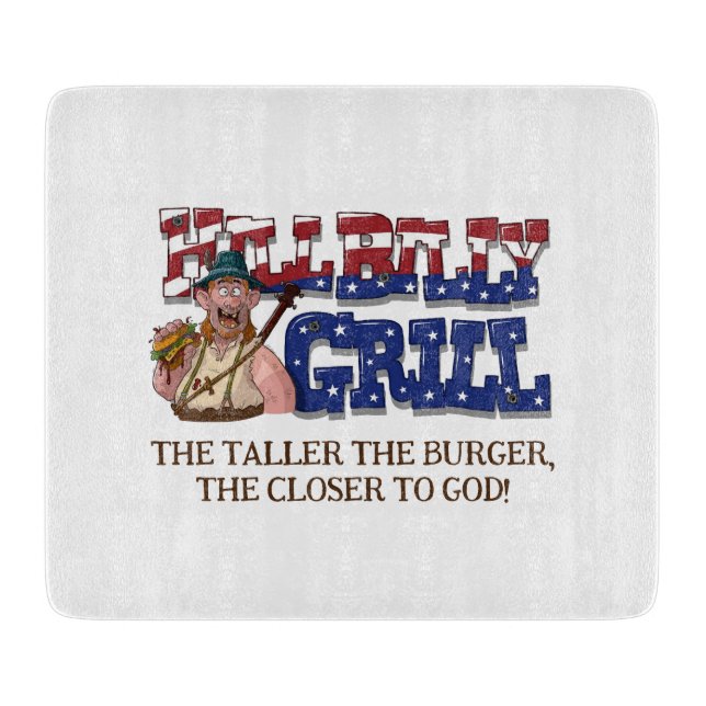 Planche À Découper Fun HillBilly Grill Danemark Cutboard! (Devant)