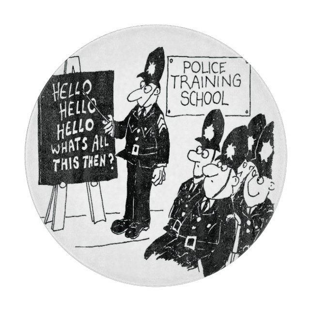 Planche À Découper Fun UK Police Training School (Devant)