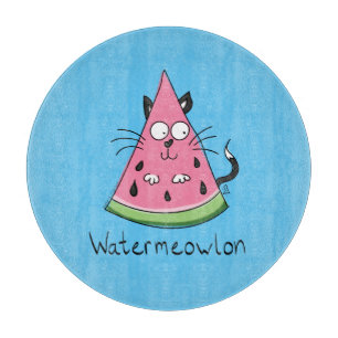Planche À Découper Funny Chat Watermelon mignon Kids