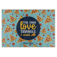Funny Love Triangle Retro Italien Pizza Motif