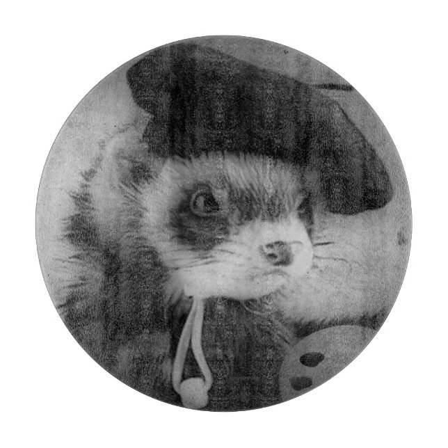 Planche À Découper Furet comme artiste (Devant)