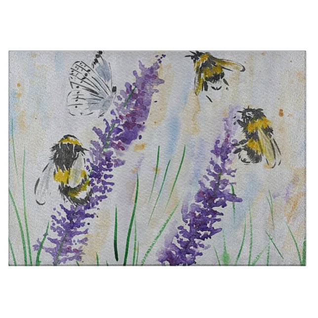 Planche À Découper Gaffez les abeilles et la lavande (Devant)