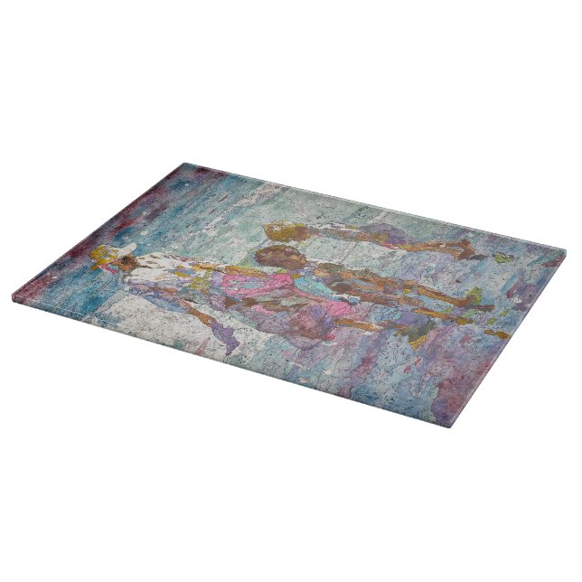 Planche À Découper Gathering Light © – Fine Art Serving Board (Coin)