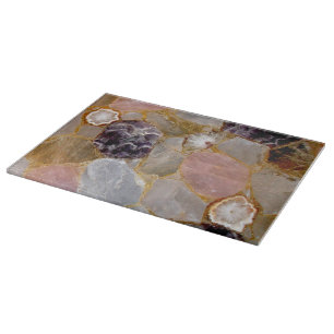 Planche À Découper Géode rose de l'méthyste de quartz