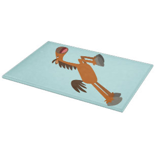 Planche À Découper Giddyup, Horsey ! Cartoon Horse Cutting Board