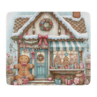Planche À Découper Gingerbread Bakery House Cutting Board
