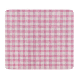 Planche À Découper Gingham Rose Bébé