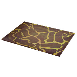 Planche À Découper Giraffe Brown et jaune
