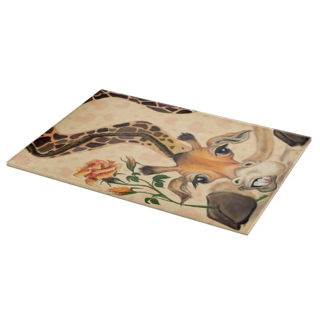 Planche À Découper Giraffe Romantique - Messieurs - Ajouter Votre Tex (Coin)