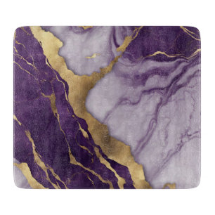 Planche À Découper Girl Chic Minimaliste Scandinave Marbre pourpre